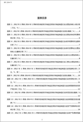2012-2014年1季度華東地區(qū)軟木制品及其他木制品制造行業(yè)財(cái)務(wù)指標(biāo)分析季報(bào)